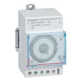 Inter horaire analogique programmable auto jour - 1 sortie 16A 250V~ - 3 modules|Legrand-LEG412823