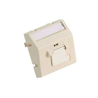 Adapter, 45x45mm, 1 Port Sloped Shuttere|-PUICFPFLS1SAW