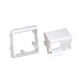 Adapter, 45x45mm, 2 Port Sloped Shuttere|-PUICFPFLS2SAW