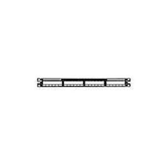 QN Patch Panel, Flat, 24 Port, 1RU|-PUIQPP24BL