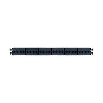 Coupler Patch Panel, Cat 6, Flat, 24 Por|-PUICP24688BL