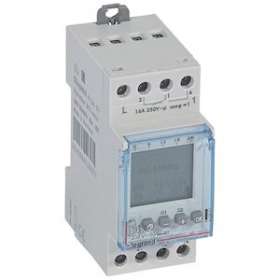 Interrupteur horaire digital program illumination ext - 2 sorties 16A 250V~|Legrand-LEG412657