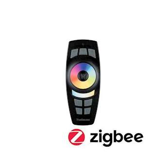 SmartHome ZB Gent Télécommande 2xAAA Avec support mural Noir plast|Paulmann-PUA50067