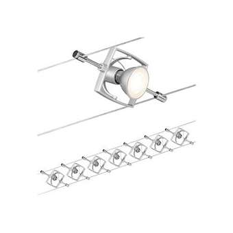 Système Câble MacII max 7x10W GU5,3 Chr-m 230/12V 80VA Métal/plastique|Paulmann-PUA94152