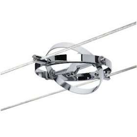 Système Câble spots Cardan max, 1x10W GU5,3 Chrome mat/chrome 12V Métal|Paulmann-PUA94137