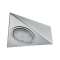 Meuble saillie kit triangle LED PIR 3x2, 8W 12V 230/12V acier bros/verre