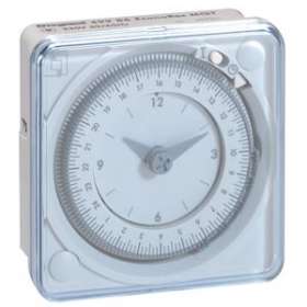 Inter horaire programmable analogique 72x72mm journalier - connexion languette|Legrand-LEG049986