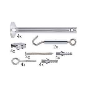 Système Câble Light&Easy Kit de traction 4 renvois d'angle 165mm Chrome Métal|Paulmann-PUA17834