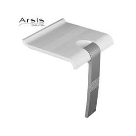 Siège de douche escamotable, 442x450x500 mm, pied alu. gris, assise ABS blanc|Pellet asc-PT4047731
