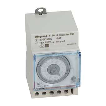 Inter horaire analogique programmable manuel jour horizontal sans réserve marche|Legrand-LEG412812