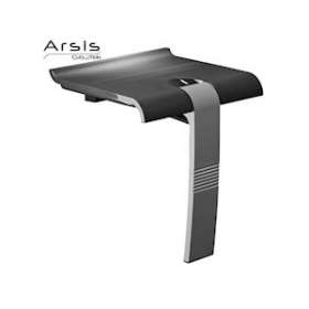 Siège de douche escamotable, 442x450x500 mm, pied alu. gris, assise ABS anth|Pellet asc-PT4047734