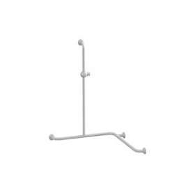 Barre 2 murs + douche 750x750x1000 mm, support douchette, alu. blanc D30 & D25|Pellet asc-PT4049360