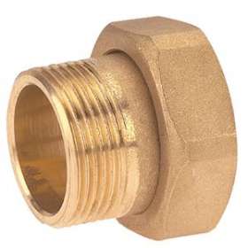 RACCORD 2 PCS LAITON ECROU 1'1/4 X MALE 1' + JOINT FIBRE|Adg-AF9900RM-3326