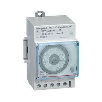 Inter horaire analogique programmable manuel hebdo -vertical avec réserve marche|Legrand-LEG412795