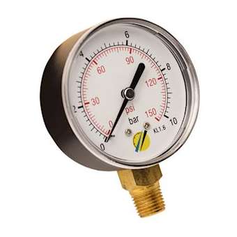 MANOMETRE SEC ABS DN63 RADIAL 1/4'G 12 BAR|Adg-AF9M63VP-12