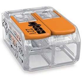 Borne WAGO 221 Mini 2x4mm² à leviers souple & rigide|Wago contact-WAG221-412