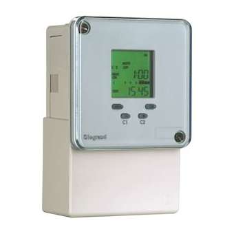 Inter horaire programmable digital 72x72mm journalier et hebdo 230V~ - 1 sortie|Legrand-LEG049680