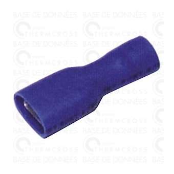 Cosse faston femelle isolée 6.35|Diff-VLL802123