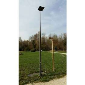 Mât rond-conique en acier galvanisé 111/60, hauteur 4m, sans tiges, sans crevés|Petitjean-PTJ163136