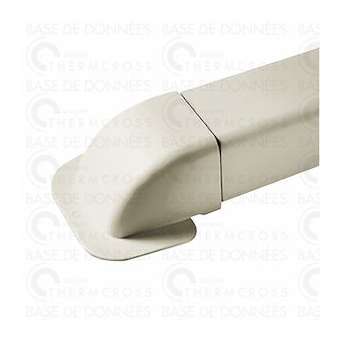 Passage de mur courbe 60 x 80 blanc crème 9001|Diff-VLL806318