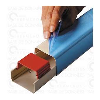 Goulotte 60 x 80 2m blanc pur 9010 filmée|Diff-VLL806352