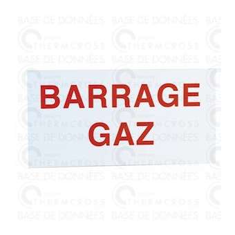 Étiquette rigide barrage gaz|Diff-VLL907052