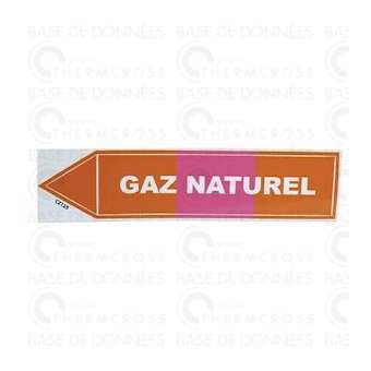 Étiquette souple adhésive gaz naturel|Diff-VLL907084