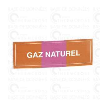 Étiquette souple adhésive gaz naturel|Diff-VLL907250