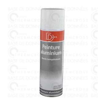 Peinture aluminium haute température aérosol 650/400ml|Diff-VLL904423
