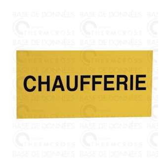 Étiquette rigide chaufferie|Diff-VLL907035