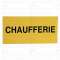 Étiquette rigide chaufferie