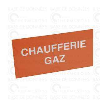 Étiquette rigide chaufferie gaz|Diff-VLL907043