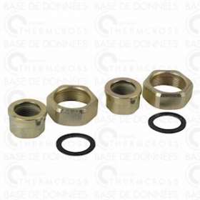 RACCORD UNION F1'1/2xF1' EN-GJMW-400-5, REVÊTEMENT JAUNE|Diff-VLL4092741-WI