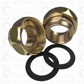 Kit raccord union laiton F1'1/4xF3/4'|Diff-VLL529982-GR