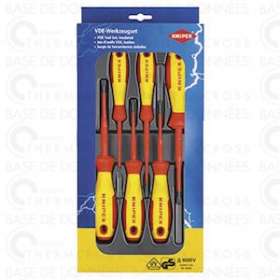 Jeu de 6 tournevis VDE PHILLIPS/POZIDRIV voltage 1000V|Diff-VLL902544