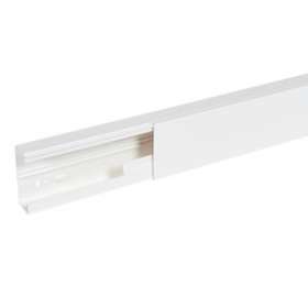 Goulotte distribution Viadis 90x40mm-Fond+couvercle-1 compart-Longueur 2m-Blanc|Planet wattohm-PLW16420