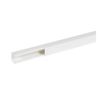 Goulotte distribution Viadis 40x40mm-Fond+couvercle-1 compart-Longueur 2m-Blanc|Planet wattohm-PLW16340