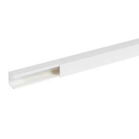 Goulotte distribution Viadis 40x40mm-Fond+couvercle-1 compart-Longueur 2m-Blanc|Planet wattohm-PLW16340