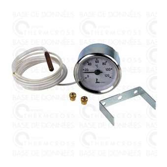Thermomètre rond 0DEG à 120DEGC D56mm|Diff-VLL606000