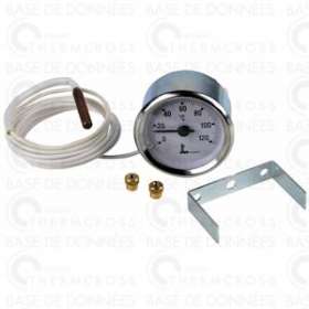 Thermomètre rond 0DEG à 120DEGC D56mm|Diff-VLL606000