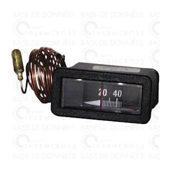 Thermomètre rectangulaire 20DEG à 120DEGC|Diff-VLL606010