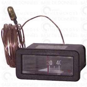 Thermomètre rectangulaire 20DEG à 120DEGC|Diff-VLL606011
