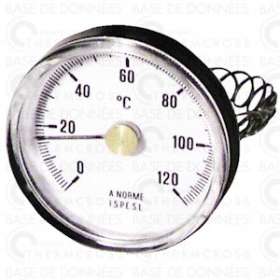Thermomètre d'applique 0 à 120DEGC PVC|Diff-VLL606050