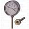 Thermomètre rond plonge radiale 0 à 120DEGC D80mm