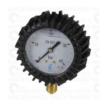 Manomètre radial glycérine 0 à 40b D63mm avec protection|Diff-VLL901410