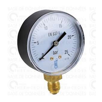 Manomètre radial sec 0-25b D63mm|Diff-VLL901427
