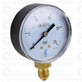 Manomètre radial sec 0-25b D63mm|Diff-VLL901427