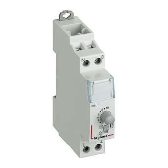 Minuterie modulaire 230V~ 50Hz et 60Hz - sortie 16A 250V~ - 1 module|Legrand-LEG412602