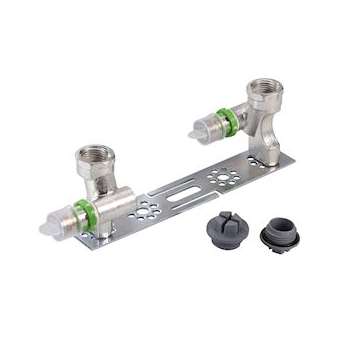 Plaque murale 2 appliques Coude ajustable 16x2-1/2|Comap-CMP7771W1612