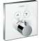Set fin. en verre mit therm ShowerSelect E encastré 2 fonctions, blanc/chromé